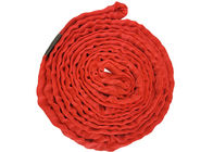 Multi Purpose Red Polyester Endless Round Sling 5000kg For Heavy Lifting