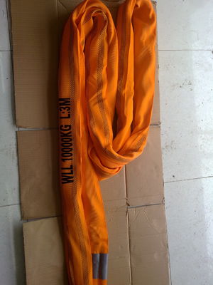 kopen Zwaar werkend eindeloze ronde sling polyester WLL 10T EN1492-2 zacht oranje online manufacture