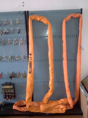 kopen WLL 20T Zware Eindloze Rondstroppen Polyester EN1492-2 Zacht ORANJE online manufacture