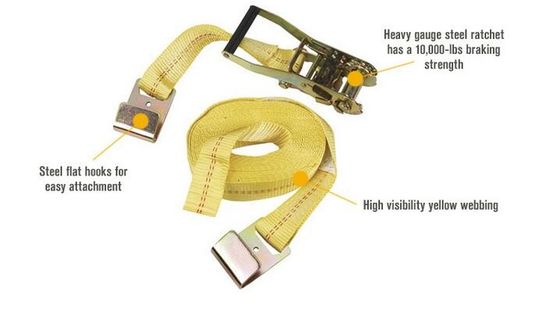 kopen High Performance Webbing Lashing Strap Warmtebestand Voor vrachtwagens Lierverlenging online manufacture