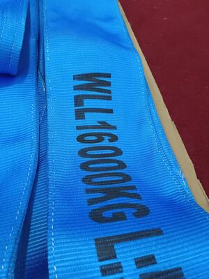 Kopen 16 ton platte webbingsling. Dubbel oog en aanpasbare kleuren. online vervaardiging