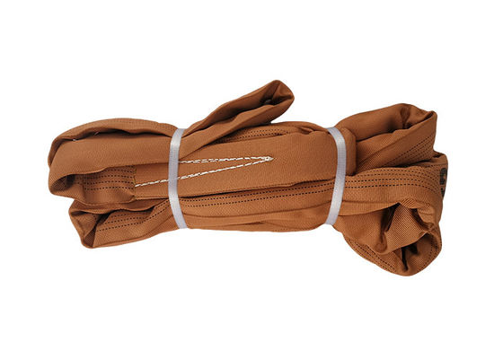 kopen Hoogwaardige oog-en-oog-sling synthetische sling eindeloze stijl bruine kleur online manufacture