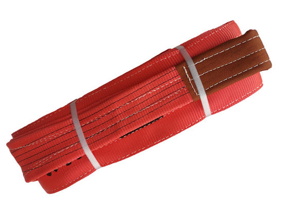 kopen Rood Kleur Plat Polyester Geweven Webbing Sling / Polyester Sling Belt TSWB05-7 online manufacture
