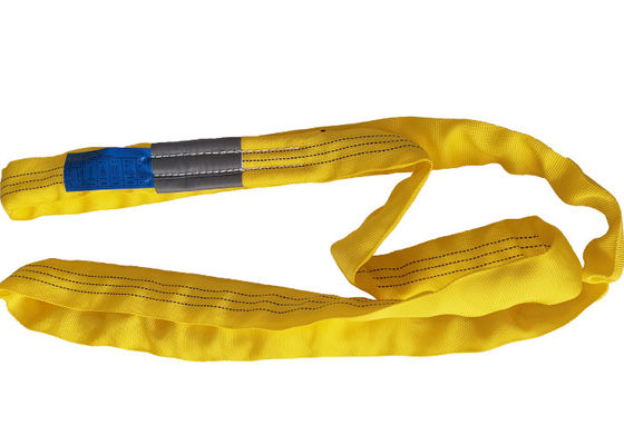 kopen EN1492-2 Standaard 100% Polyester Eindloze Rondstroppen 3 Ton Platte Geweven Patroon Webbing online manufacture