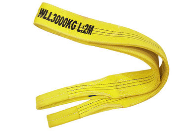 kopen Oog en Oog van de de Singelbandslinger van de 3 Tonpolyester de Vlakke Lichtgewicht Gele Kleur online manufacture