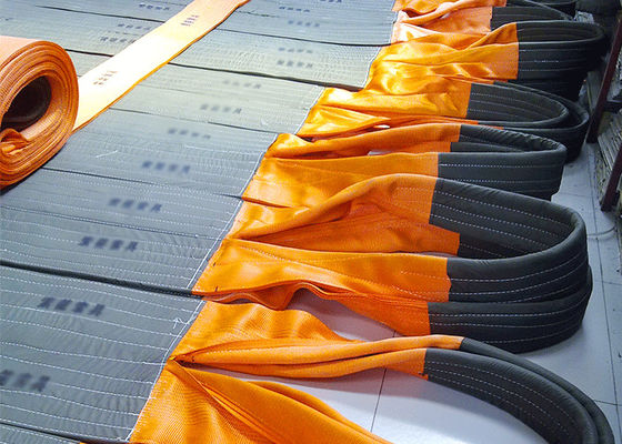 kopen Oog op oog platgeweven webbingslang EN1492-1 2000 WLL 10T met blauwe laboel online manufacture