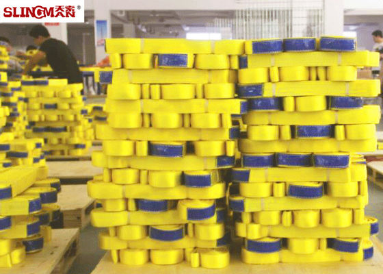 kopen ASMEB30.9 Gele 2 inch platte singelband met hoge treksterkte voor zware goederen online manufacture