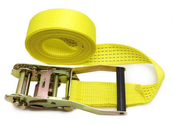 kopen Geel webbing stropband met 100% hoog sterkte polyester garen gordel materiaal online manufacture