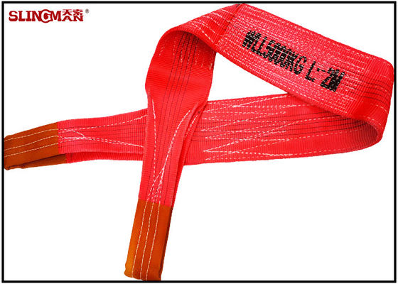 kopen Flat Woven Pattern Oog en Oog Sling Polyester Webbing Lifting Sling Belt online manufacture