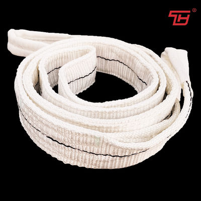 kopen Double Ply 1T White Color Polyester Flat Webbing Sling voor roestvrij staal fabriek online manufacture